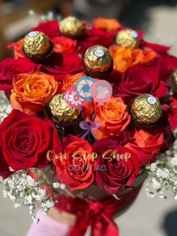 24 Roses with Chocolate