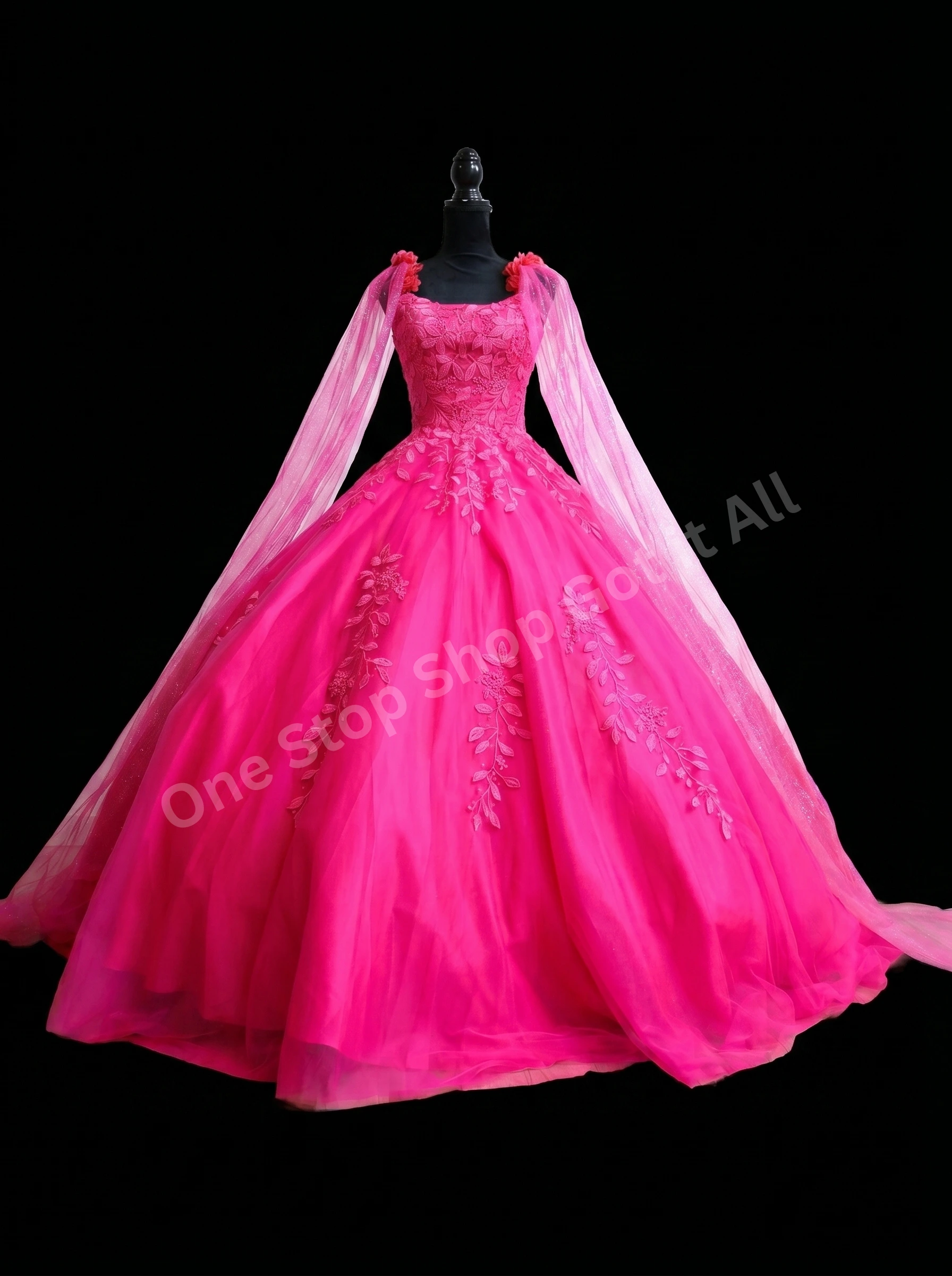 Hot Pink Ballgown